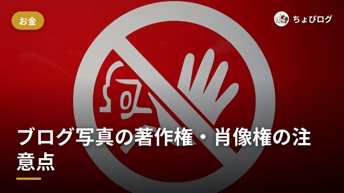 ブログに写真を載せるとき、著作権・肖像権で気をつけたことのサムネイル