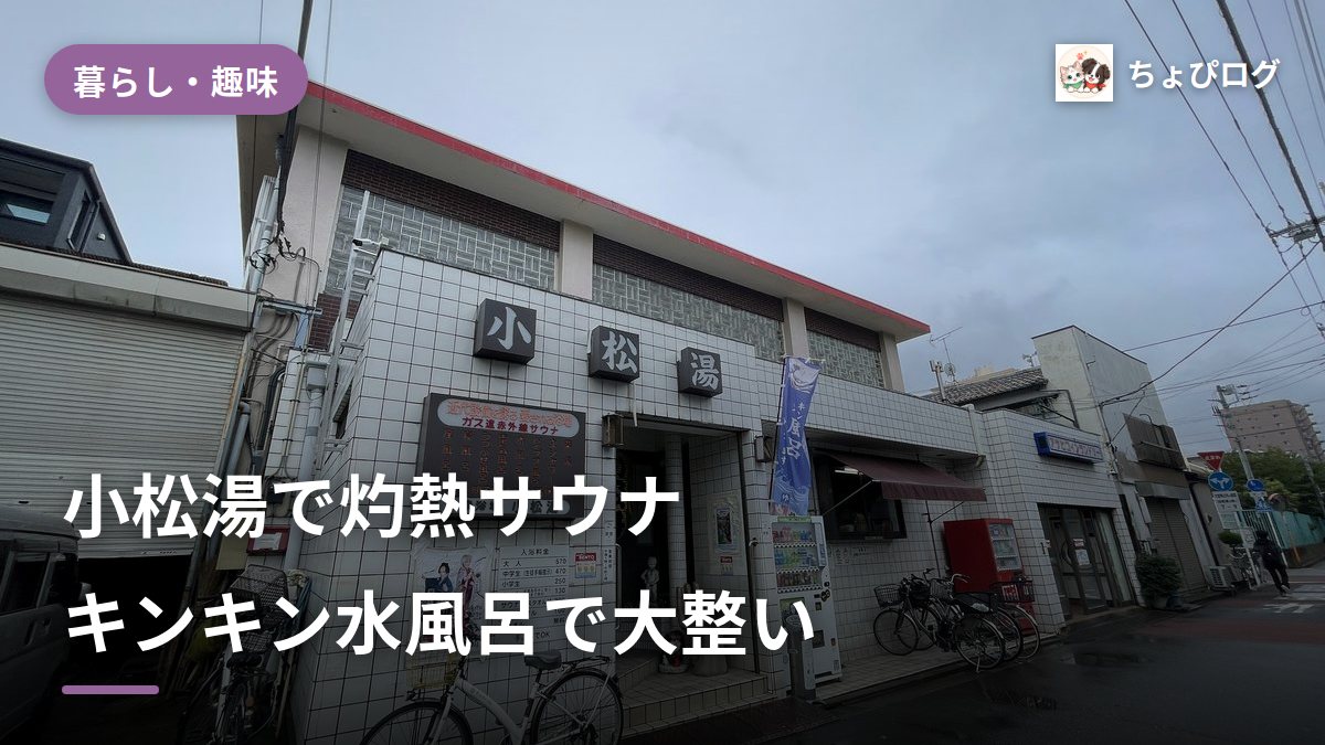 【川崎】小松湯は私の一番お気に入りの銭湯！灼熱サウナとキンキン水風呂で毎回大整いのサムネイル