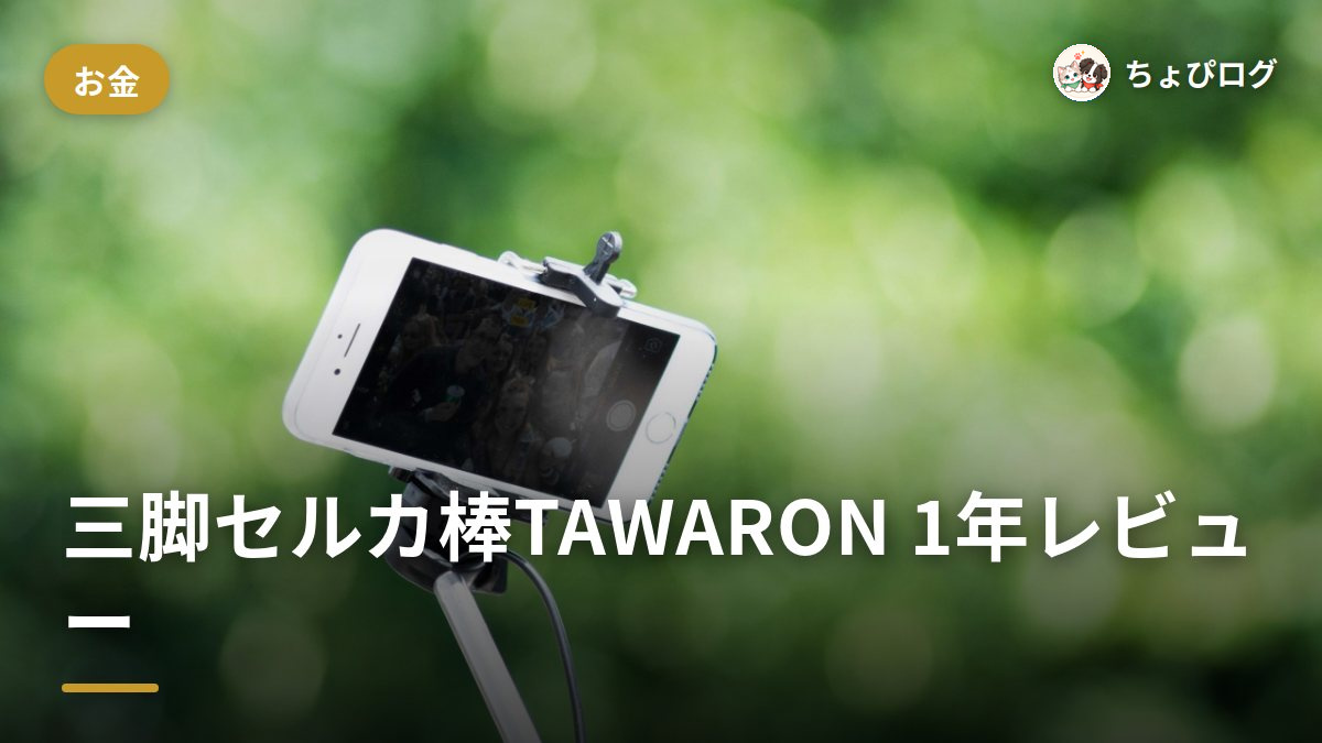 三脚セルカ棒TAWARON、1年使ってみた正直な感想のサムネイル