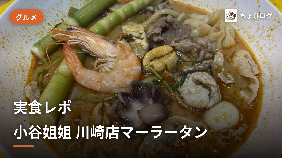 小谷姐姐 川崎店で実食レポ！オープン2日後にマーラータン2種を食べてきたのサムネイル