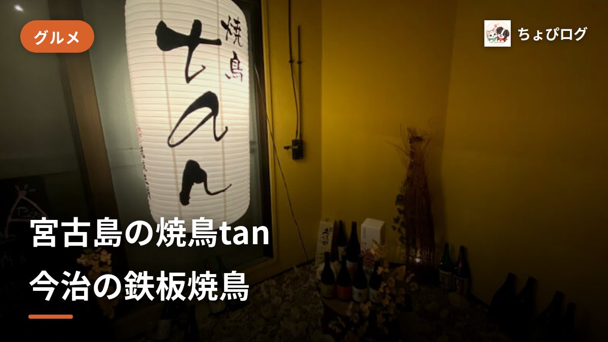 「焼鳥tan」ってどんな居酒屋？【愛媛県今治の名物が食べられます】のサムネイル