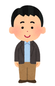 薄手の上着を羽織った服装のイラスト