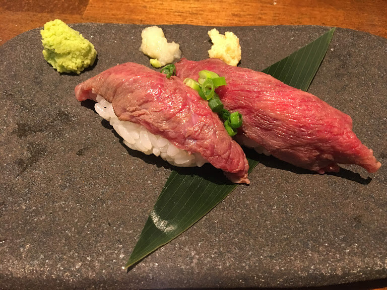 一魚一会の宮古牛握り