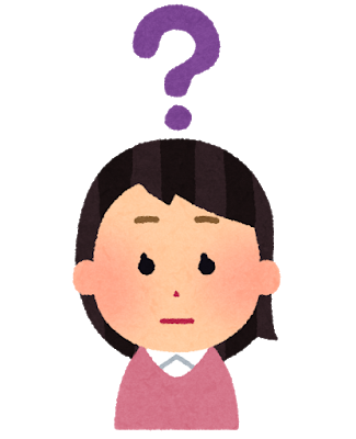 宮古島のお土産に悩む女の子のイラスト