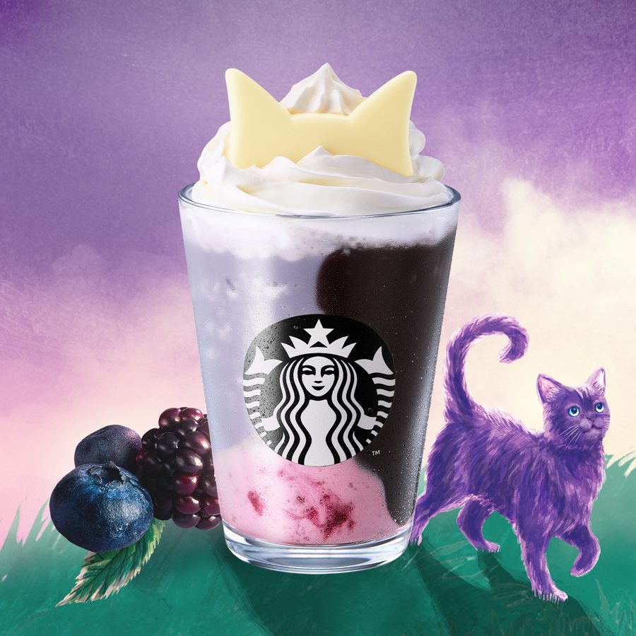 白耳ver. ブラックベリー ヨーグルト フラペチーノ
